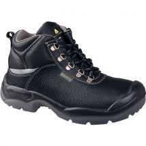 Delta Plus - Chaussures de sécurité hautes S3 SRC cuir noir - Pointure 41 - Homme