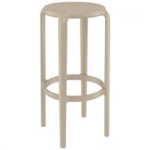 Tabouret Tom Polypropylène - Taupe