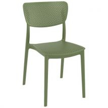 Chaise Lucy Polypropylène - Vert Olive