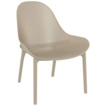 Chaise Basse Sky Polypropylène - Tourterelle
