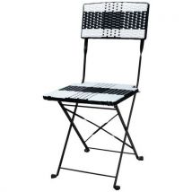 Chaise Opéra Pliante - Noir/blanc