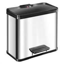 Poubelle Öko Duo Plus L 17 + 9 L Inox - Hailo