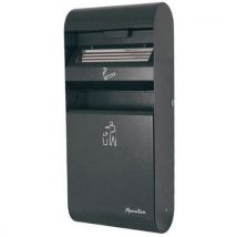Cendrier/corbeille Mural 3l/14l Gris Anthracite
