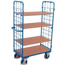 Chariot Haut 4 Plateaux Bois - 1000x700mm -500 Kg - Variofit
