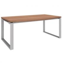 Bureau Droit Avec Pieds En Cadre - Boston 2 - Noyer