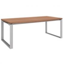 Bureau Droit Avec Pieds En Cadre - Boston 2 - Noyer