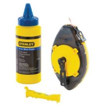 Stanley - Kit Cordeau Traceur Powerwinder 30m - Instrument de Mesure Précis - Idéal Bricolage