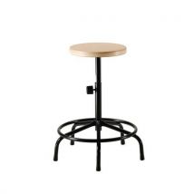 Tabouret Guichet Assise Bois Ass H Min:57 Cm Ass H Max:70 Cm
