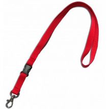 Cordon Plat 15 Mm Avec Boucle Détachable - Rouge