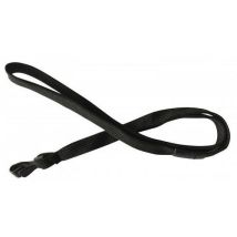 Cordon 12 mm Noir - Attache Anti-Rotation - Lot de 100 - Polyester Sécurisé
