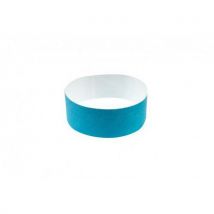 Bracelet papier indéchirable 19 mm Bleu fluo - Résistant et Fluo - 255 mm