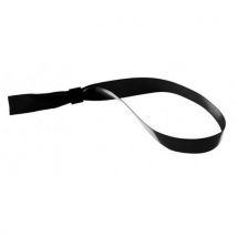 Bracelet Tissu Satin 15 Mm Avec Boucle De Fermeture - Noir