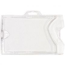 Porte-badge Rigide 2 En 1 - Horizontal Et Vertical