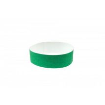 Bracelet papier indéchirable 25 mm Vert - 255 mm - Résistant et pratique