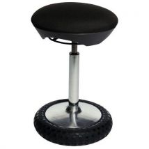 Topstar - Tabouret Balance Noir Sitness 20 - Assise 42-55 cm - Éco-responsable - Mobilier d'atelier