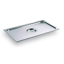 Matfer - Couvercle Inox GN 1/2 avec Poignée - Gris - Pour Bac Gastronorme - Durable et Pratique