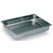 Matfer - Bac Gastronorme Perforé GN 2/1 Inox 29L - Préparation Culinaire Facile
