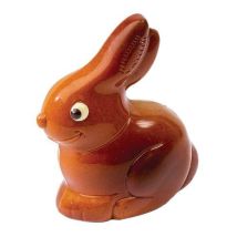 Matfer - Moule Lapin assis Polycarbonate - 2 empreintes - 13.4 cm - Idéal Pâtisserie & Chocolat