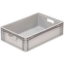 Bac Gerbable Plein Gris 600 X 400 Mmpolypropylène_149104