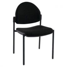 Chaise Louise Dossier Rond Ou Carré Noir_jz01117n