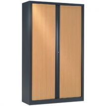 Armoire Métal Luxe L.120 Cm Rideaux À Préh. Totale_jh07186d