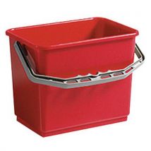 Seau Rectangulaire 4l Rouge 24 X 165 X 19