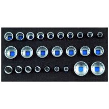 Gedore - Jeu de clés à douille 1/2 UD - 26 pièces - Module Check-Tool - Rangement Outils