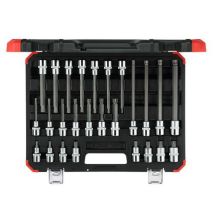 GedoreRed - Coffret Douilles Tournevis 1/2 XZN 26 Pièces - Acier - Assortiment Complet Outillage