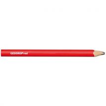 Crayon À Main L.175mm Ovale Rouge 12pcs.
