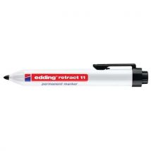 Marqueur Permanent Edding Retract E-11 Noir