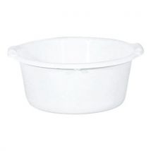Plastorex - Bassine Ronde 14 L Polypropylène Blanc - 40 cm - Recyclable - Service et Conservation