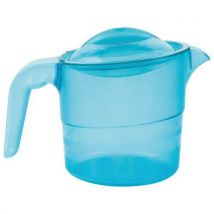 Plastorex - Lot de 4 Pichets Copolyester 0,5 L avec Couvercle Bleu - Usage Alimentaire - Art de la Table