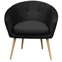 Fauteuil Armand - Structure En Panneau De Particules Noir