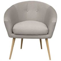 Fauteuil Armand 4 Pieds Coloris Gris Clair