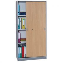 Armoire De Bureau Portes Couli Aluminium Hauteur 180 Cm 9534
