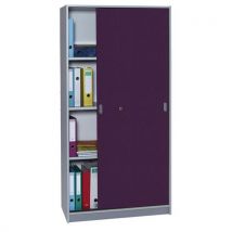Armoire De Bureau Portes Couli Aluminium Hauteur 180 Cm 9536