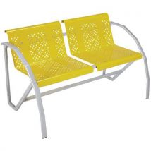 Canapé Métal Alu 2 Places Odéon Coque 1023 Jaune