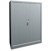 Armoire À Rideaux Classique L. 100 Cm H. 135 Cm 9328 Blc/blc