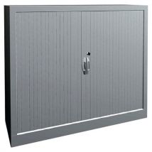 Armoire À Rideaux Classique L. 120 Cm H. 102 Cm 9328 Blc/blc