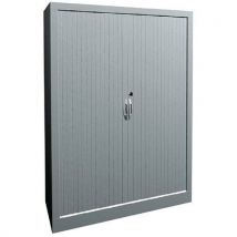 Armoire À Rideaux Classique L. 80 Cm H. 135 Cm 9328 Blc/bc