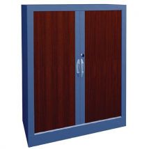 Armoire À Rideaux Classique L.80 H. 102cm 1786 Merisier/alu