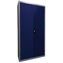 Armoire Portes Battantes Acial L.100cm H.198 1359 Gris/bleu