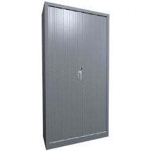 Armoire Rideaux Classique L. 100 Cm H. 198 Cm Alu/alu