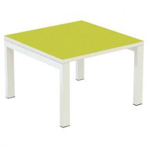 Table Basse Easy Office 60x60cm Plateau Vert