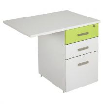 Retour Suspendu Linéo 80x60 Caiss.3tir. Blc 1 Façade Anis