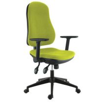 Sokoa - Fauteuil de bureau Frezio - Vert - Accoudoirs réglables - Mécanisme asynchrone - Confort et Ergonomie