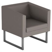 Fauteuil Punto Tissu Pvc Gris