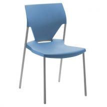 Chaise Ioda P.s Alu. Assi. Dossier Polypropylene Bleu