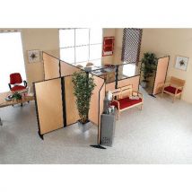 Cloison Kp 163 X160cmcadre Argent Panneau Plein 1683 Pommier