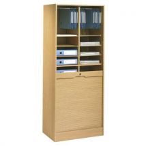 Classeur À Rideaux Double 172 Cm Hêtre